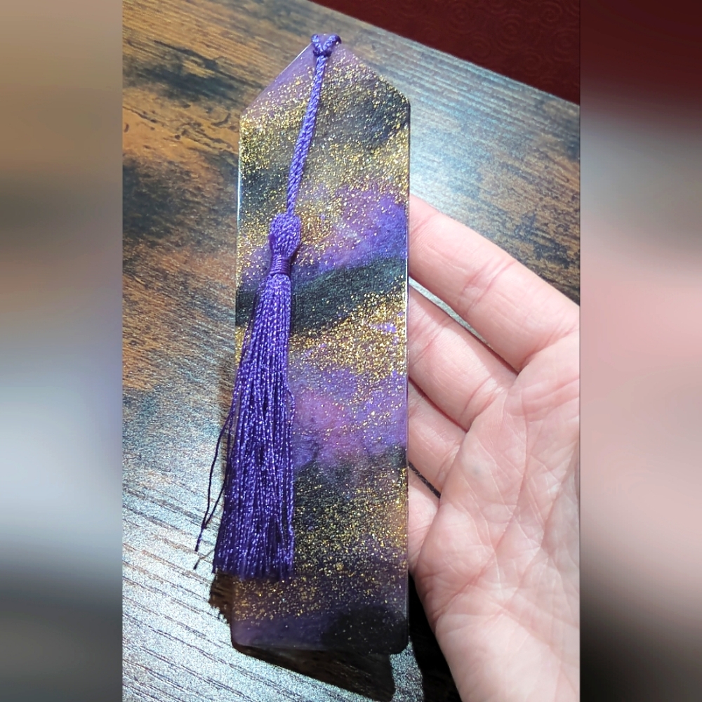 Handmade Resin Bookmark.